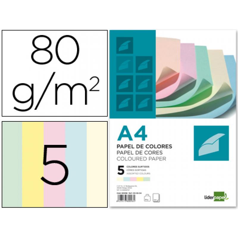 papel-color-liderpapel-a4-80gr-m2-5-colores-surtidos-paqupaquete-de-500-hojas