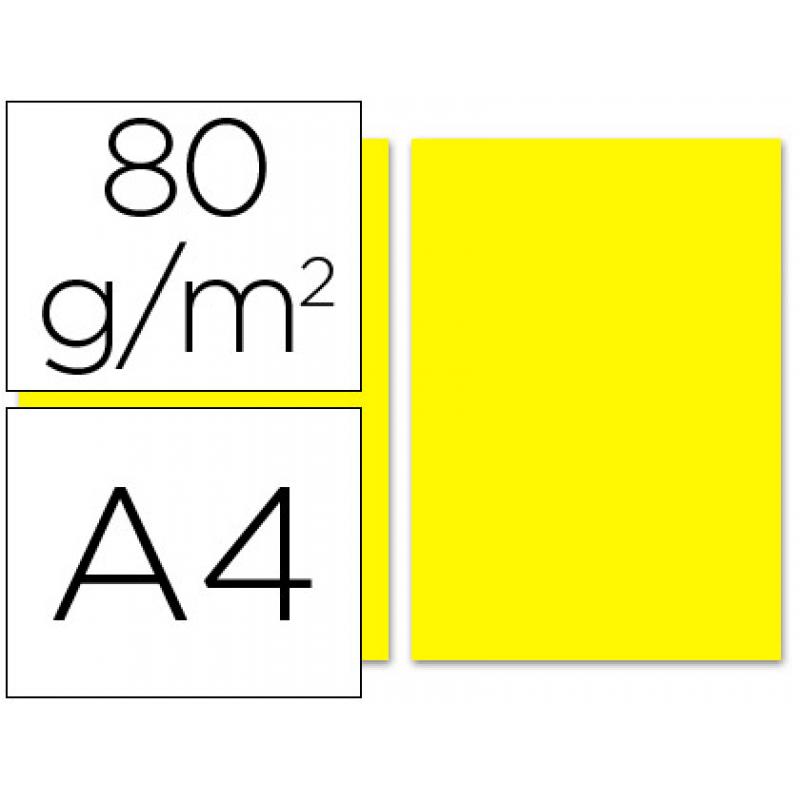 papel-color-liderpapel-a4-80gr-m2-amarillo-paquete-de-100