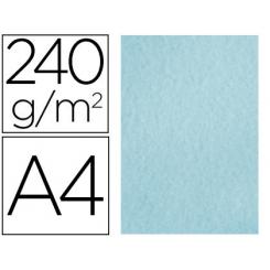 Papel color LIDERPAPEL pergamino A4 240gr azul pack de 25 hojas