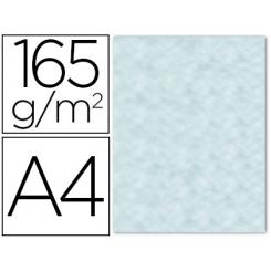 Papel color LIDERPAPEL pergamino con bordes A4 165gr azul pack de 25 hojas
