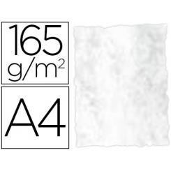 Papel color LIDERPAPEL pergamino con bordes A4 165gr gris pack de 25 hojas
