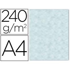 Papel color LIDERPAPEL pergamino con bordes A4 240gr azul pack de 10 hojas