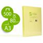 papel-color-q-connect-din-a3-80gr-amarillo-neon-paquete-de-500-hojas