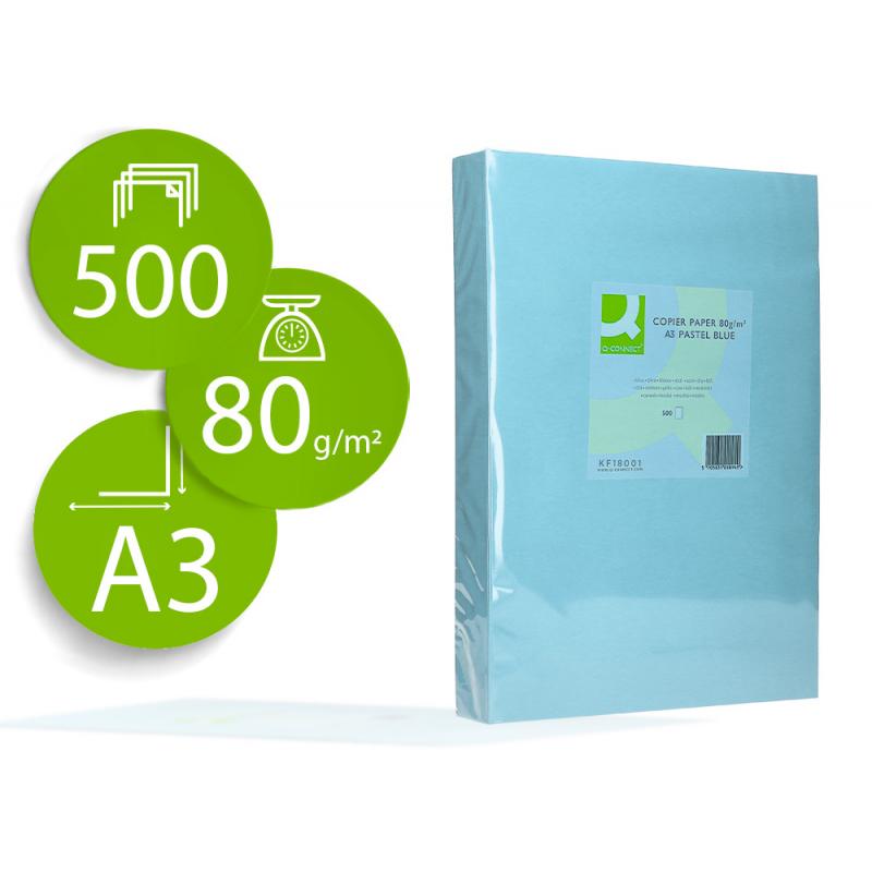 papel-color-q-connect-din-a3-80gr-celeste-paquete-de-500-hojas