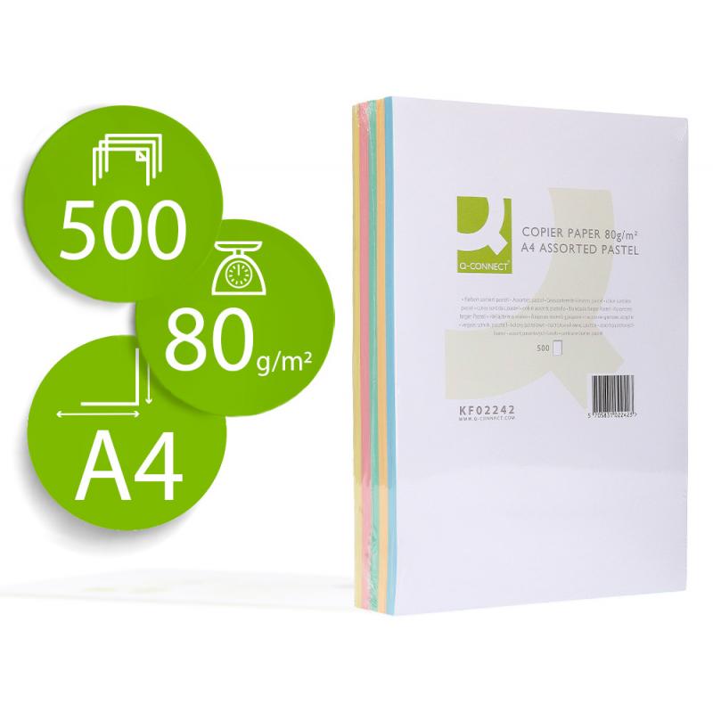 papel-color-q-connect-din-a4-80-gr-5-colores-surtidos-paquete-de-500-hojas