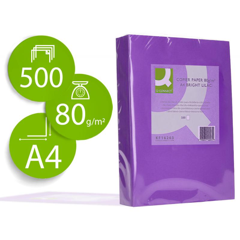papel-color-q-connect-din-a4-80gr-lila-intenso-paquete-de-500-hojas