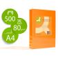papel-color-q-connect-din-a4-80gr-naranja-neon-paquete-de-500-hojas