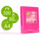 papel-color-q-connect-din-a4-80gr-rosa-intenso-paquete-de-500-hojas