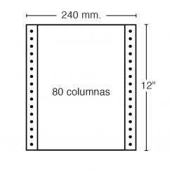 Papel Continuo Blan.1-H 240X12