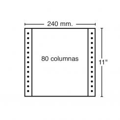 Papel Continuo Blan.2-H 240X11