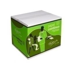 Papel Continuo Blanco 11 X250 1 Hoja  2 Cejas Caja De 2500