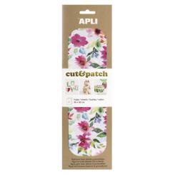 APLI Papel Cut&Patch Flores 3H.