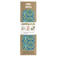 APLI Papel Cut&Patch Verde&Azul3H.