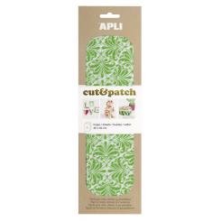 APLI Papel Cut&Patch Verde&Blanco 3H.