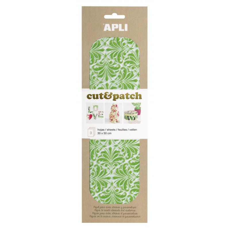 papel-cut&patch-verde&blanco-3h