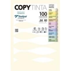 Papel De Color A4 Copy Tinta 80G 100H Surtido Pastel