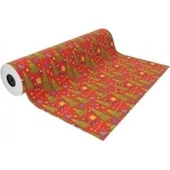 PAPEL de REGALO BOBINA BASIKA 31 cm x 85 m (2 Kg aprox.) NAVIDAD
