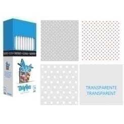 Papel De Regalo Rollo Basika 0,7X1,5 M (Caja De 50) Pp Transparente Celofan