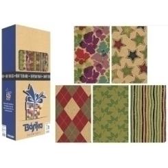 Papel De Regalo Rollo Basika 0,7X2 M (Caja De 50) Kraft Todo Año