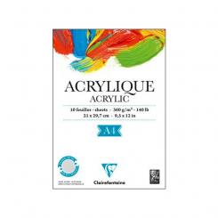 Papel especial acrílico Schoellershammer nº 4 - 420 g/m², 24 x 32 cm - bloc de 10 hojas