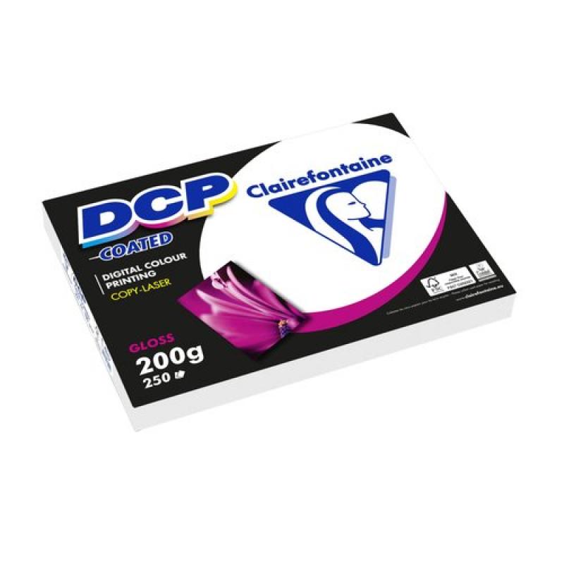 Papel fotocopiadora Clairefontaine color dcp coated glossy din a3 200 gramos paquete 250 hojas