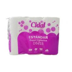 CIDAL Papel Higienico Domestico 2 capas estándar Pack 12 rollos