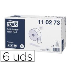 Papel Higienico Tork Jumbo Suave 2 Capas 360 mt Para Dispensador T1 Paquete De 6 Rollos