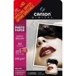 Papel Inkjet Canson Foto A4 240G 20H High Glossy