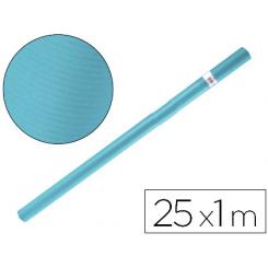 Papel kraft LIDERPAPEL azul turquesa rollo 25x1 mt