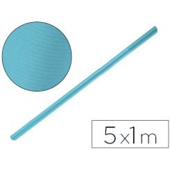 Papel kraft LIDERPAPEL azul turquesa rollo 5x1 mt