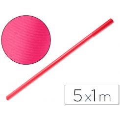 Papel kraft LIDERPAPEL fucsia rollo 5x1 mt