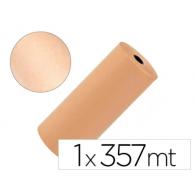 Papel Kraft LIDERPAPEL marrón Bobina 1 Mt X 357 Mt especial para embalaje, peso 25 Kg
