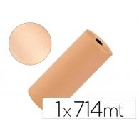 Papel Kraft LIDERPAPEL marrón Bobina 1 Mt X 714 Mt especial para embalaje, peso 50 Kg