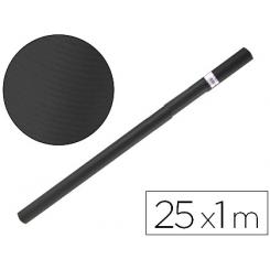 Papel kraft LIDERPAPEL negro rollo 25x1 mt