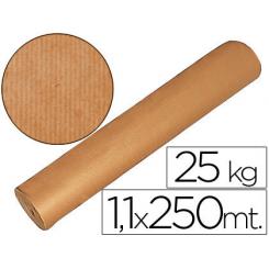 Papel kraft marron bobina 1,10 mt x 250 mts especial para embalaje