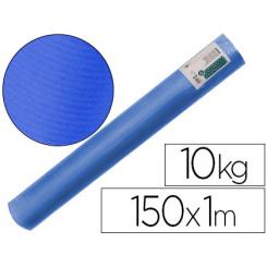 Papel kraft verjurado LIDERPAPEL azul ancho 1 mt longitud 150 mt gramaje 65 gr peso 10 kg