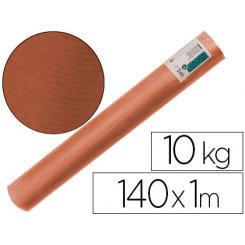 Papel kraft verjurado LIDERPAPEL marron ancho 1 mt lomgitud 140 mt gramaje 70 gr peso 10 kg