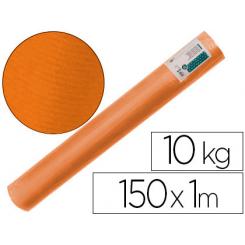 Papel kraft verjurado LIDERPAPEL naranja ancho 1 mt longitud 150 mt gramaje 65 gr peso 10 kg
