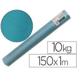 Papel kraft verjurado LIDERPAPEL turquesa ancho 1 mt longitud 150 mt gramaje 65 gr peso 10 kg
