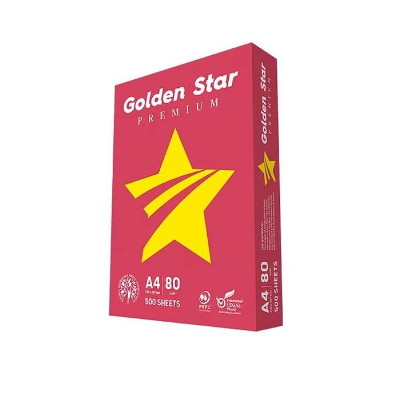 Papel Multifunción Golden Star Rojo Premium A4 80g 500H Blanco