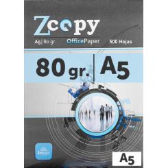 Papel Multifuncion Zcopy A5 80 gr. 500H Blanco