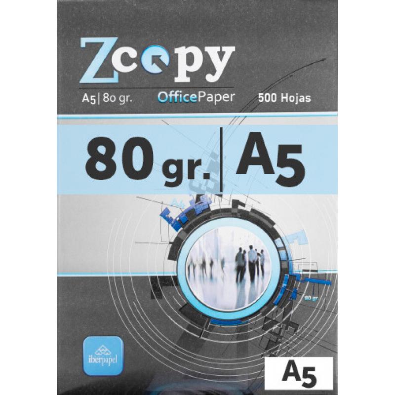 Papel Multifuncion Zcopy A5 80 gr. 500H Blanco