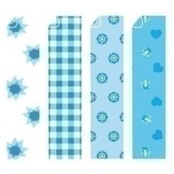 Papel Para Origami 20X20 Azul-2 20H