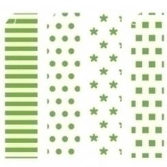 Papel Para Origami 20X20 Verde-3 20H
