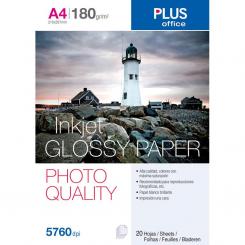 Papel Photo Plus A4 Glossy 180G 20H