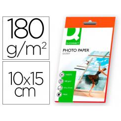 Papel Q-CONNECT Foto Glossy -KF01905 -10X15 -Digital Photo -Para Ink-Jet -Bolsa De 25 Hojas De 180 gr