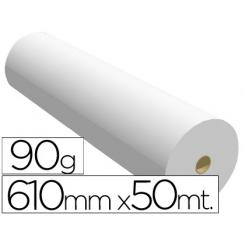 Papel Reprografia Para Plotter 610mmx50mt 90gr Impresion Ink-Jet
