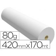 Papel Reprografia PPc Para Planos 420mmx170mt 80gr