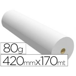 Papel Reprografia PPc Para Planos 420mmx170mt 80gr