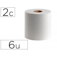 Papel Secamanos Dahi 2 Capas Celulosa Gofrada 195 mm X 145 mt Paquete De 6 Rollos